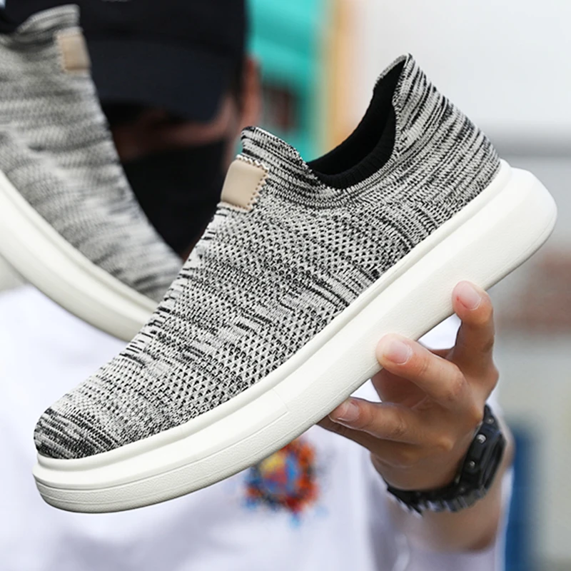 Breathable Couple Casual Sneakers Platform Male Loafers Soft Slip-on Women's Sneakers Summer Non-slip Casual Shoes Free Shipping