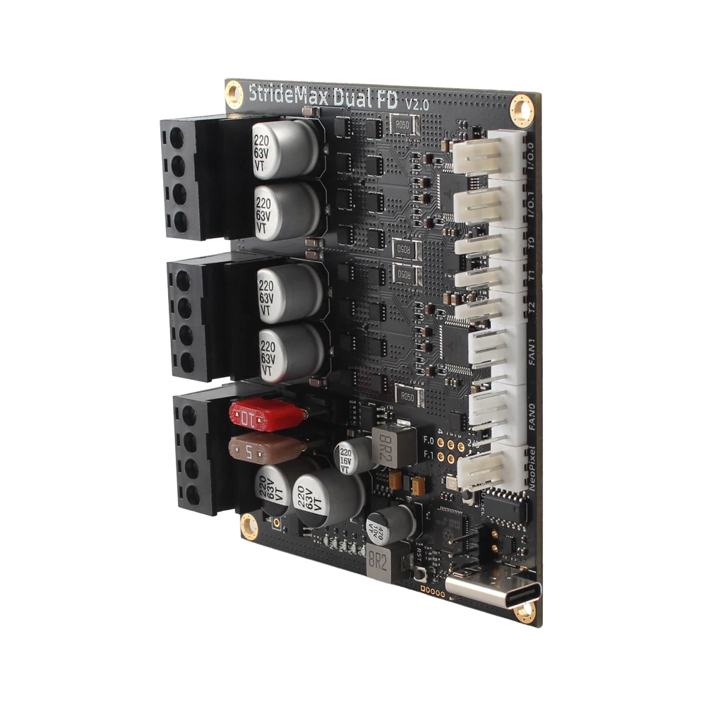 FYSETC StrideMax Daul FD 마더보드, 듀얼 TMC5160 60V 지지대 RP2040 MCU 클리퍼 및 RRF, Voron VZ 3D 프린터 보드용