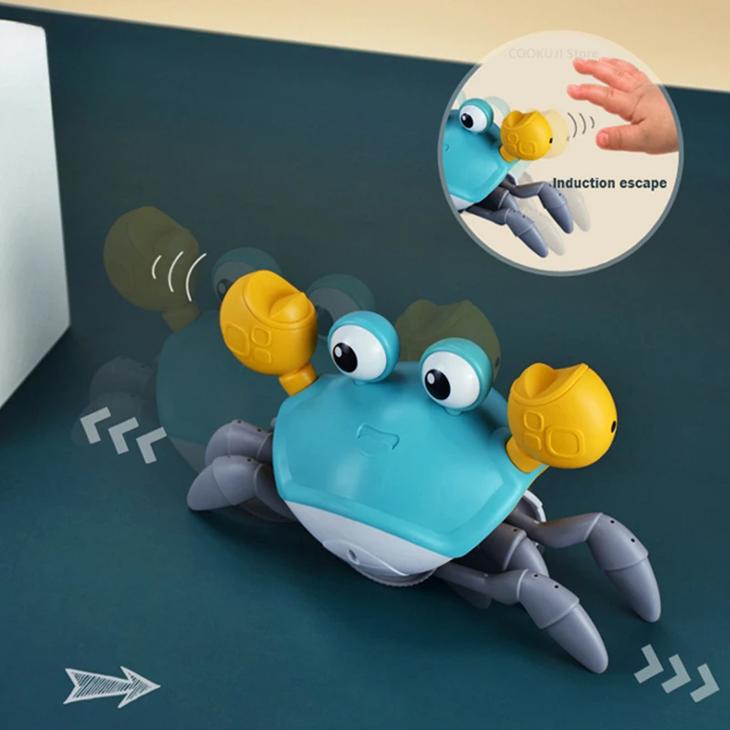 

New Induction Escape Crab Rechargeable Electric Musical Toys Children'S Toys Birthday Gifts Interactive Learn To Climb Toys