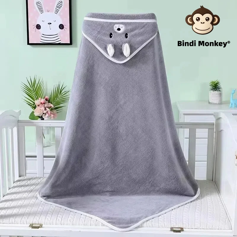 Baby Bath Towel Soft Warm Sleeping Swaddle Wrap for Girl Boy Coral Fleece Newborn Blanket Toddler Hooded Baby Stuff Bathrobe Bab 3