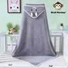 Baby Bath Towel Soft Warm Sleeping Swaddle Wrap for Girl Boy Coral Fleece Newborn Blanket Toddler Hooded Baby Stuff Bathrobe Bab 3