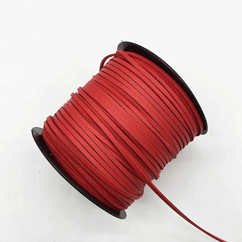 5yards 3mm Flat Faux Suede Braided Leather Lace Cord Korean Velvet Leather Handmade Thread String Rope for Jewelry Making leather cord,faux suede cord