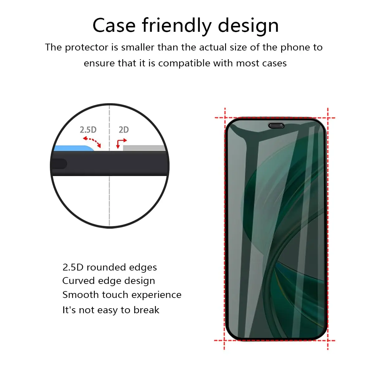 Anti Spy Screen Protector For Honor 200 Lite Privacy Tempered Glass 9H Anti Peep Scratch High Aluminum Case Friendly — view 4