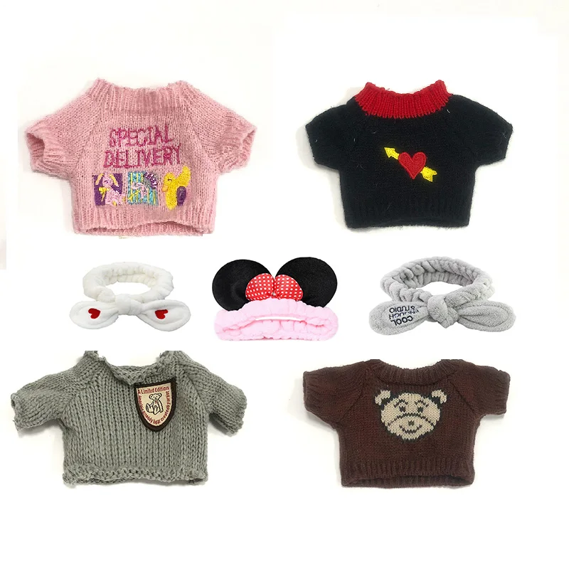 Lalafanfan Duck Clothes Accessories Kawaii Dressing Up Plush Toy Cafe Ducks Clothes Headband Glasses Set Children Gift 6