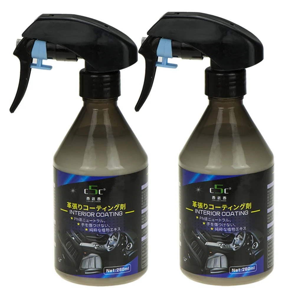 

Car Plastic Restore Agent Leather Repair Kit Auto Interior Parts Coating 260ml Renovation Restorer Accessories