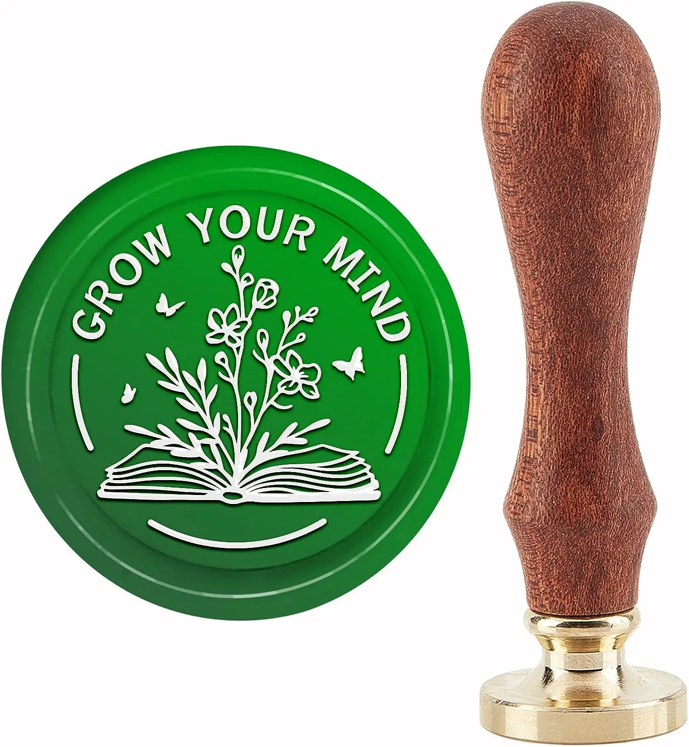 

1 шт., штамп для воска с деревянной ручкой, 30 мм