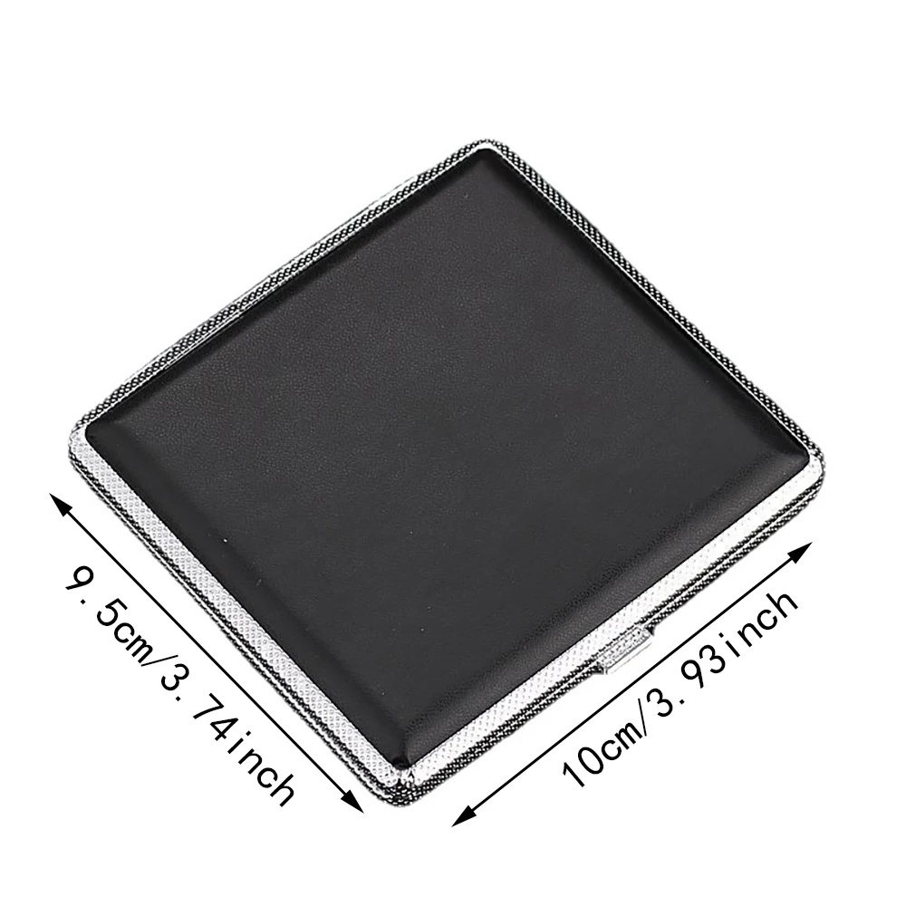 20 Sticks Gift Leather Cigarette Box Cigarette Lady Storage Cover Holder Cigar Case Metal Leather Smoking Accessories For Men's