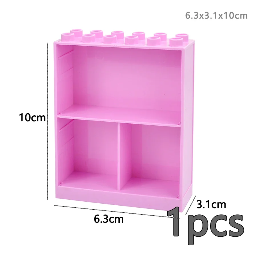 Duploes Large Particle Figures: Big Size Building Blocks for City Furniture & House Sets