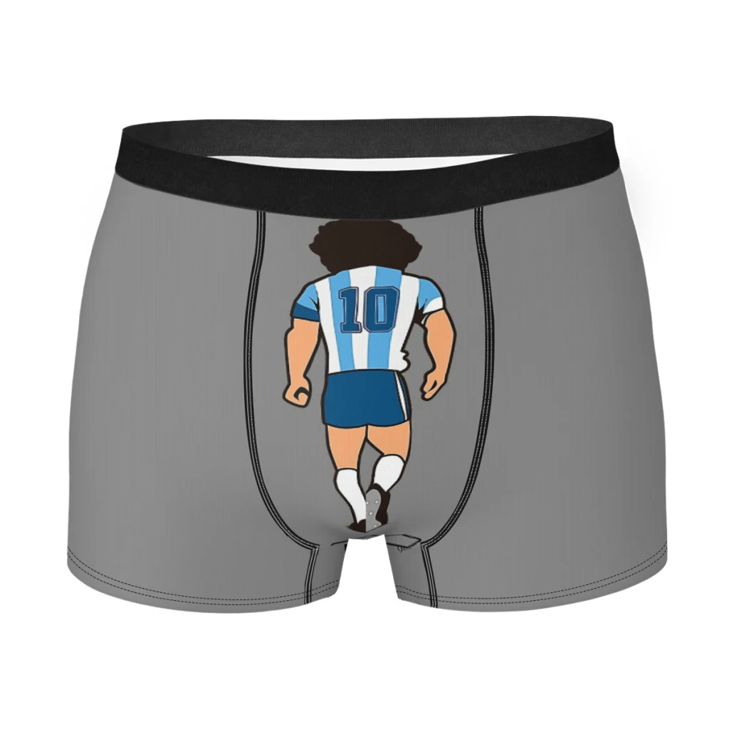 

D10s Diego Maradona Soccer D10s Underpants Cotton Panties Male Underwear Ventilate Shorts Boxer Briefs