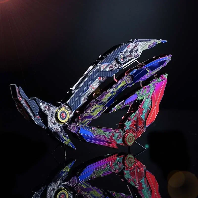 New 3D Mini Metal Puzzle Model Dazzles Republic of Gamers LOGO Metal Decoration DIY Assembly Jigsaw Education Toys for Kids14+y 5