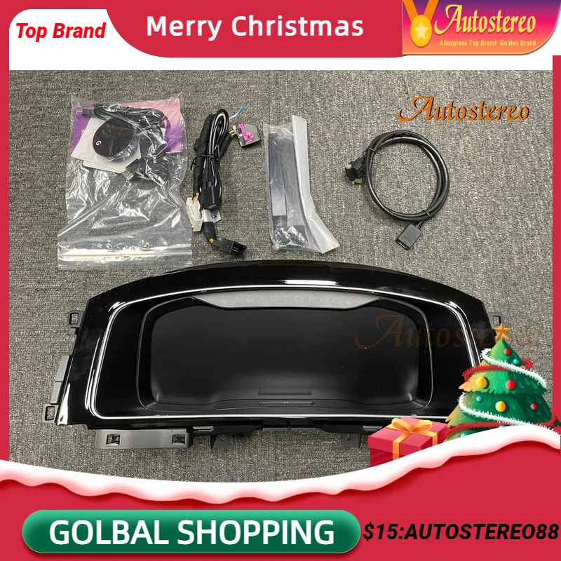 Car Digital Cluster Virtual Cockpit Per Volkswagen Vw Golf Mk 7 2013 + Auto Dashboard Entertainment Instrument Speed Meter Screen