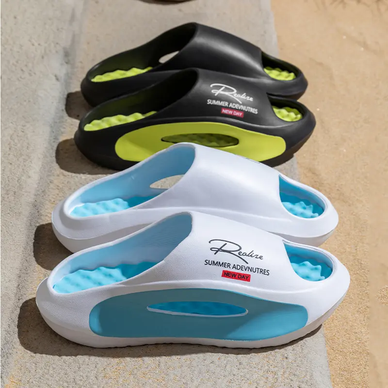 Summer Men's Massage Slippers Indoor Outdoor Sandals Beach Men Casual Shoes Soft Slides Flip-flops Men Women Home Slippers - Image 4