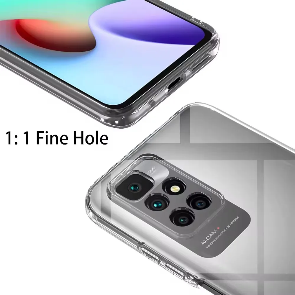 Transparent Shockproof Clear Soft Back Phone Case