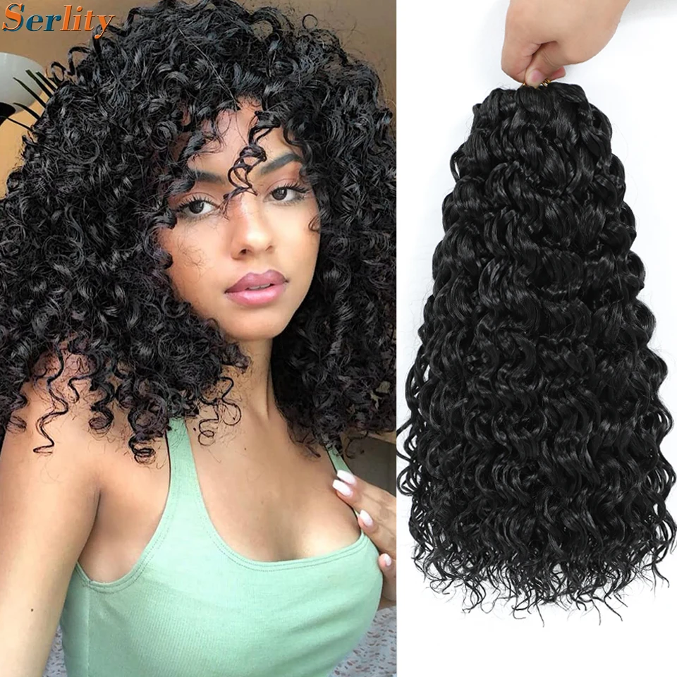 14 Inch GoGo Curl Crochet Hair Water Wave Tangle Free Beach Curl