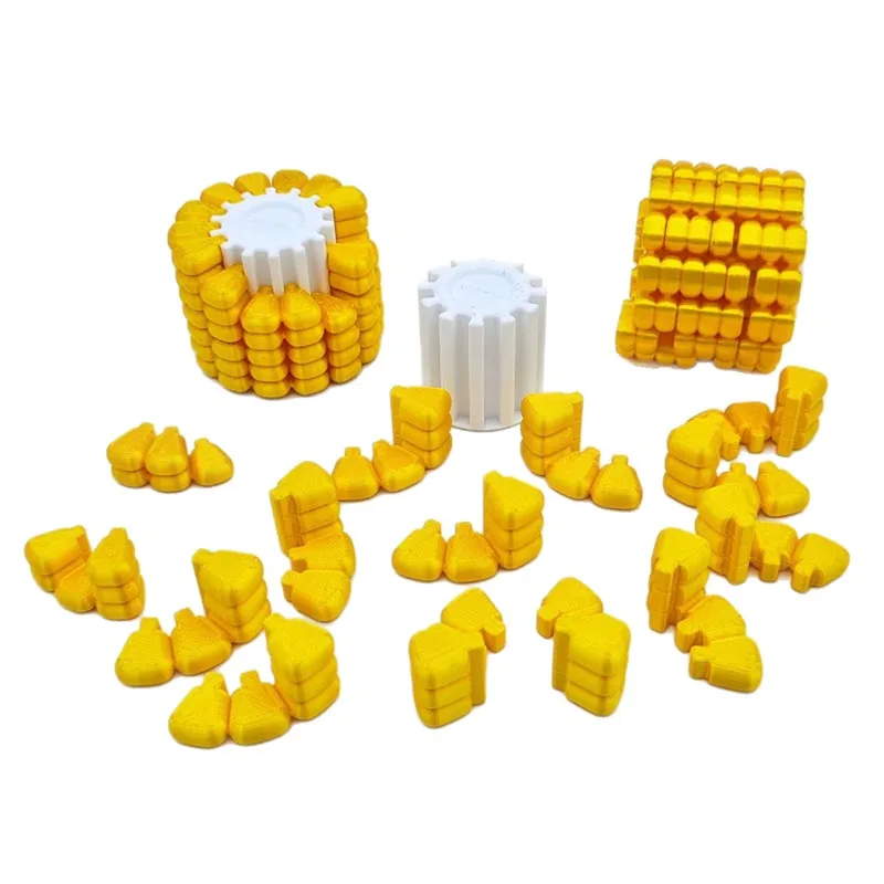 3D Printed Corn Puzzle Fidget Toy Model Simulation Corn Jigsaw Puzzle Game Office Desktop Ornament  New Year Gifts Crafts Gift