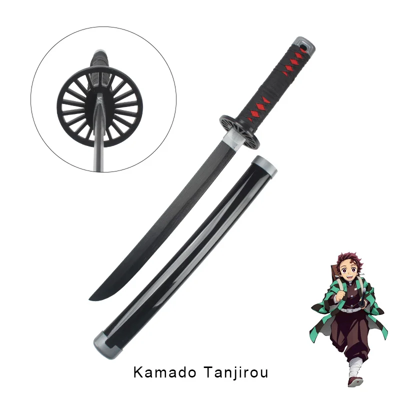 ⭐️鬼滅の刃⭐️超激レア品⭐️波模様の黒い刀⭐️キャラクターグッズ⭐️大人気⭐️激カッコイ⭐️ 刀60cm,鬼滅の刃,戦士のアクションフィギュア - AliExpress