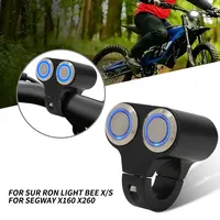 ⁦מתג אור [מפסק] עמיד למים לאופנוע  פנס קדמי כפול אוניברסלי עבור חלקי אופנוע חשמלי SURRON Light Bee S X⁩ – תמונה ⁦2⁩