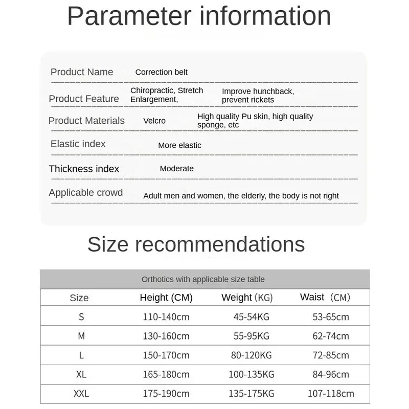 Adjustable Scoliosis Posture Corrector Corset Back Brace Lumbar Support Straight Corrector De Espalda Belt Corrector De Postura