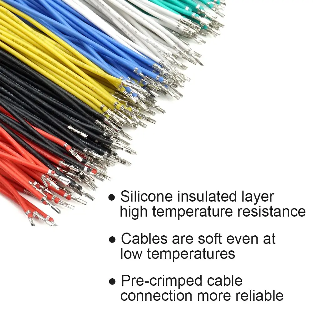 2.54mm XH Connector Socket Kit Pre-Crimped Cable Wire 2 3 4 5 6 7 Pin Housing JST Adapter Cable Male Female Compatible wire connector