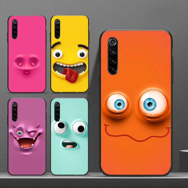 3d Funny Face Phone Case For Realme Gt 2 9i 8i 7i Pro X50 X2 C35 C21