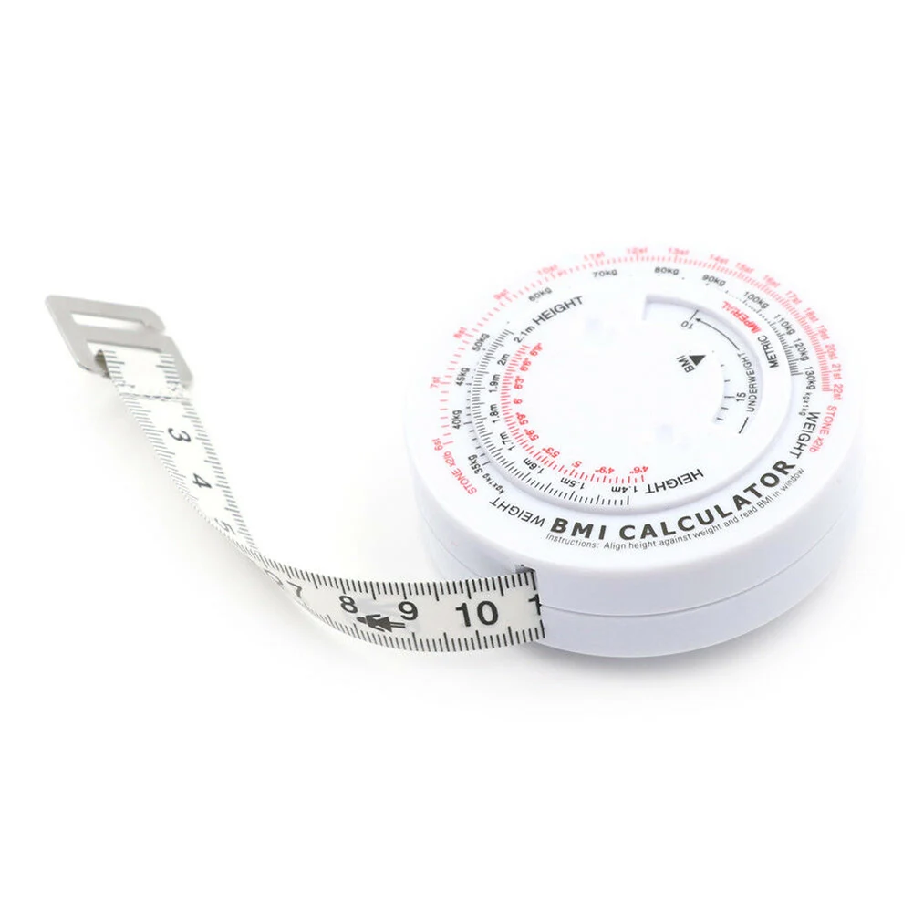 Description Picture 5 of item1.5M Tape Measure Retractable Measuring Ruler Calculator Diet Tape Measures Tools For BMI Body Mass Index Sewing Tailor Meter