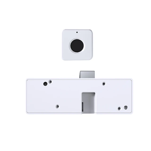 Biometric Fingerprint Lock Battery Powered Furniture Privacy Lock Fast Unlocking Electric Fingerprint Lock for Drawer Wardrobe 2