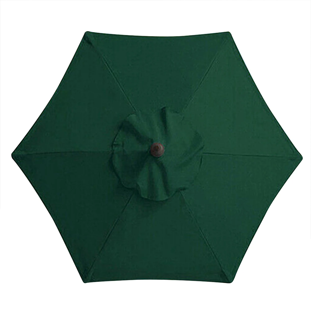 6 Bones Umbrella Replacement Canopy Without Stand 2m Parasol Umbrella Cover UV Protection Detachable for Outdoor Beach Garden