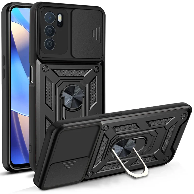 

Чехол для Oppo A16 6.52, автомобильный чехол с магнитным кольцом, противоударный чехол для Oppo A16s A 16 S OppoA16 CPH2269, чехол-подставка с держателем