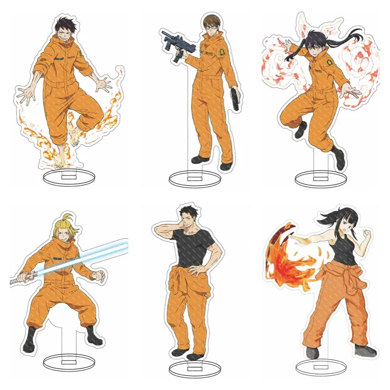 15CM Anime Fire Force Manga Personagens Cosplay Acrílico Suporte