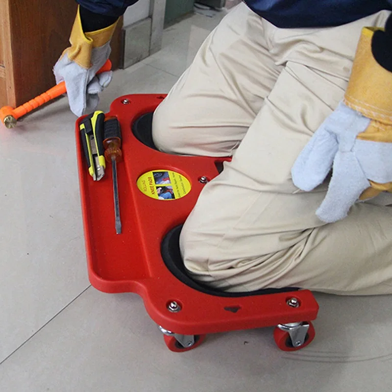 

New Rolling Knee-Pad with Wheels-Multifunctional Protection for Laying Tile Auto Repair Universal Wheel Kneeling-Pad