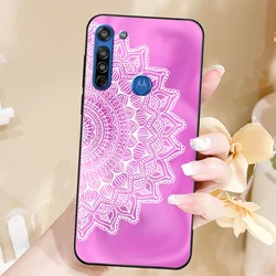 Premium Marble TPU Silicone Case - Elegant Protective Cover for Moto G8 Play (B0751)