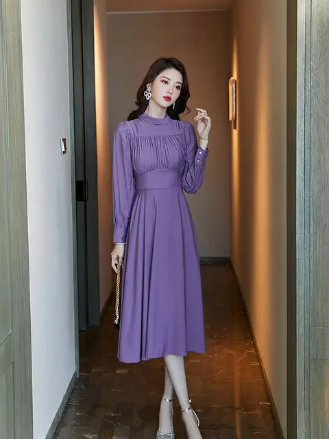 Pleats by Monica 紫色 プリーツドレス Sc2d2d779d416409d969728a07412e