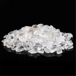 Natural Polished Quartz & Crystal Gemstone Collection - 100g Assorted Bulk Stones - 5-7mm (White crystal)