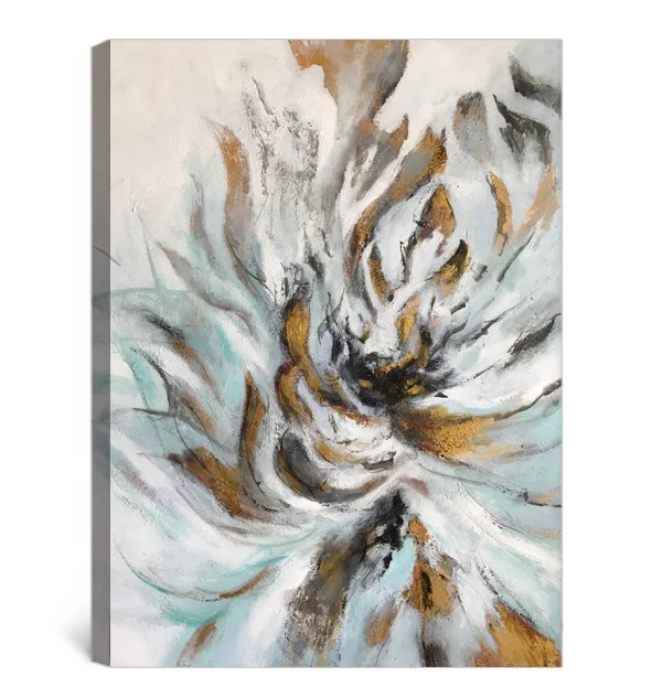Large Canvas Abstract flower Handmade Artwork oil Painting on Canvas Contemporary Painting for Bedroom