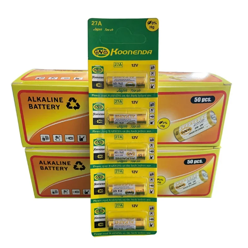 A27 27A 12V Alkaline Battery For Doorbell Alarm Remote Control G27A MN27 MS27 GP27A VR27 L828 V27GA ALK27A A27BP Dry Cells alkaline battery