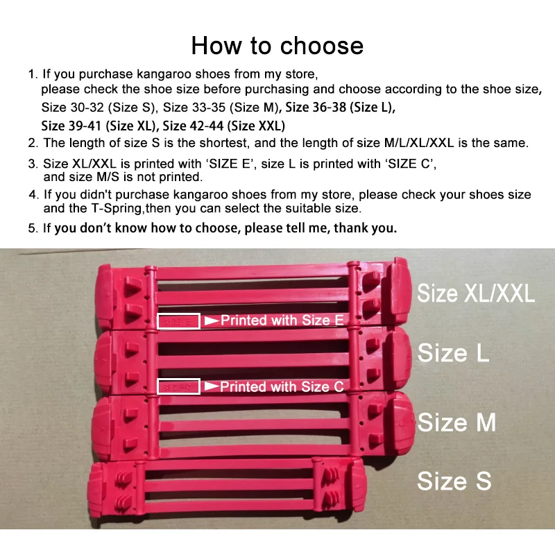 Original T-Springs for Kangaroo Fitness Jumping Shoes 2 pieces Size S M L XL XXL Professional Spring for Kangaroo Jumping Shoes jumping shoes springs