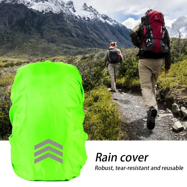 Outdoor Reflective Backpack Rain Cover Night Cycling Hiking Safety Climbing Bag Cover Waterproof Rain Cover For Backpack 18-45L 3