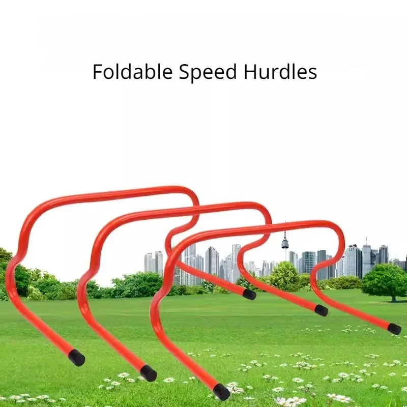FoldableSpeedHurdlesAdjustableHeightFootballTrainingMiniJumping
