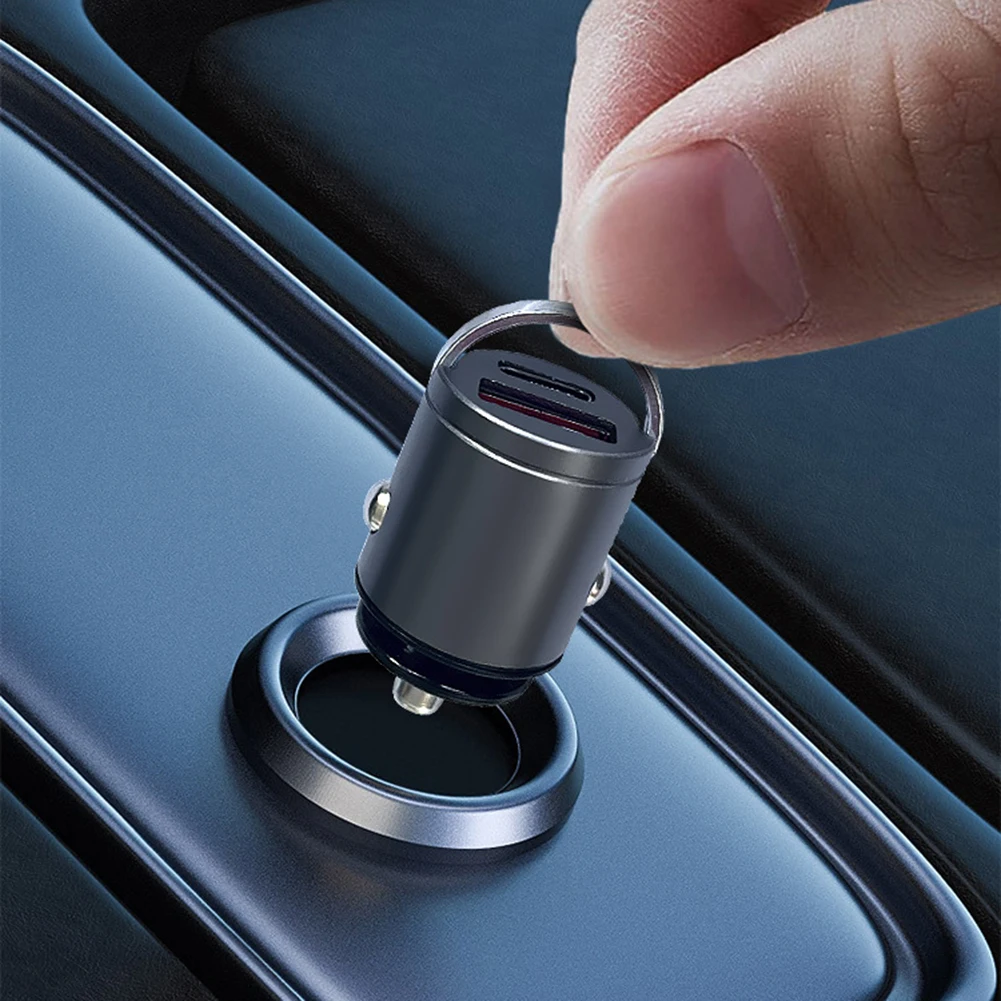 High-Power 100W Car USB Charger with Discreet Hidden Mount for a Clutter-Free Dashboard