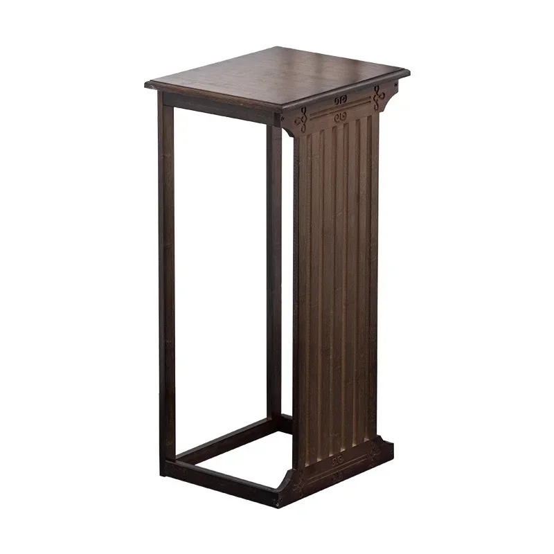 Solid Wood Indoor Plant Stand Living Room Ground Landing Shelf Perfect for Flowers Sofa Side and Home Decor