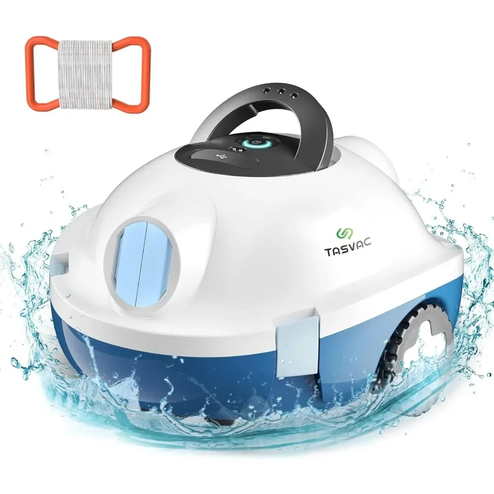 

Cordless Robotic Pool Cleaner, Automatic Pool Vacuum, 90 Mins Runtime, Self-Parking, for Above/In-Ground Pool up to 1100 Sq.Ft