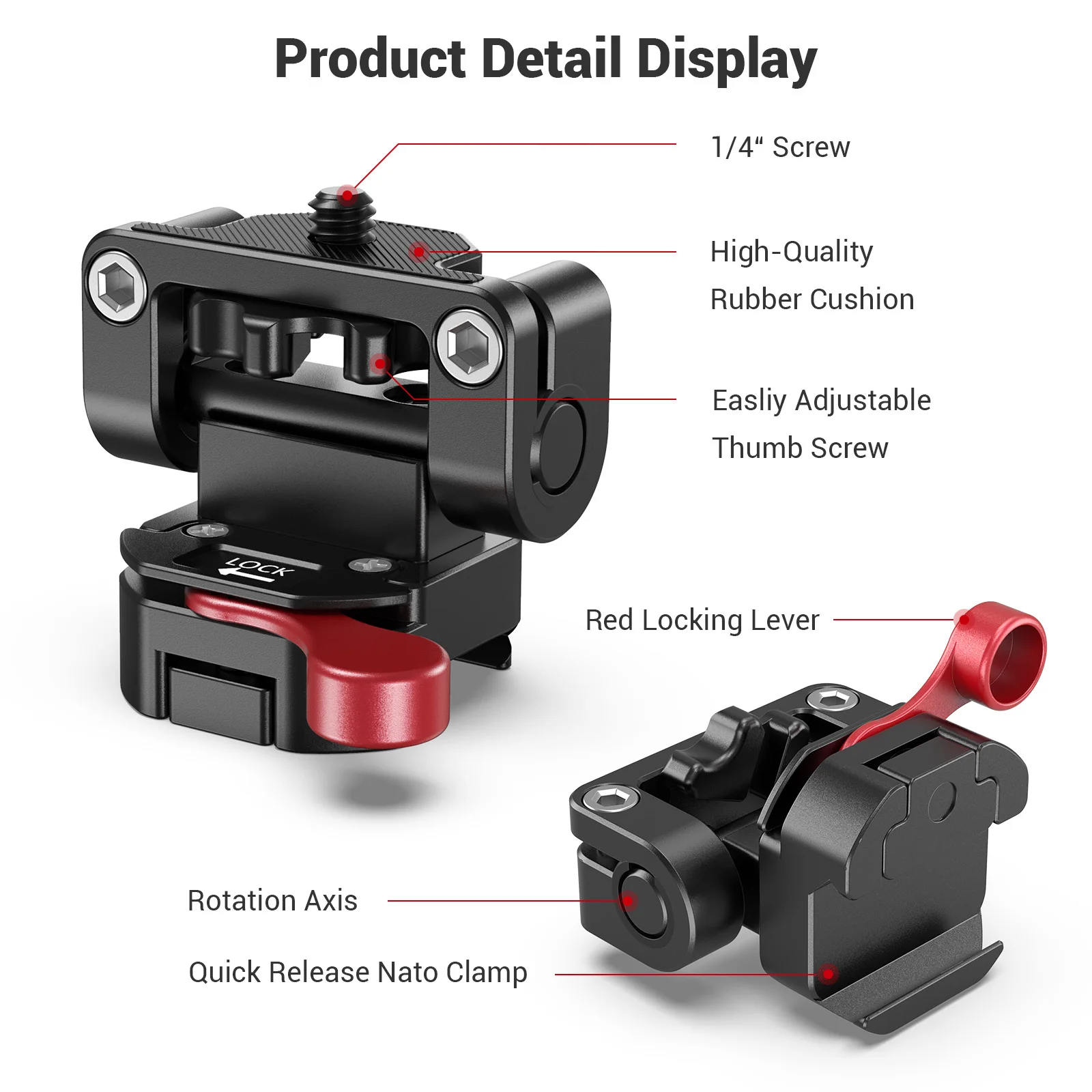 SmallRig DSLR ī޶ ƿƮ  ,    Ŭ , 5 ġ, 7 ġ  2100B