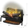 Electric Fireplace Log Insert - 20 Inch Faux Wooden Logs, Plug in Electric Heater + Glowing Ash Mat; Remote Control Included 6