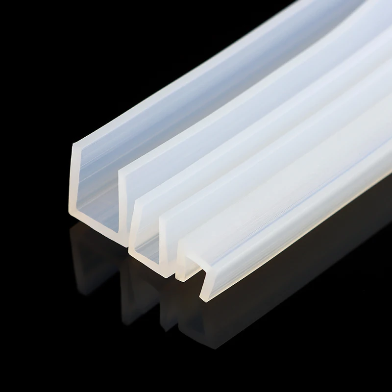 1m silicone rubber seal strip U shape solid gasket soft window car door shower frameless glass edge weatherstrip protect door seal strip sealing strip tape window seal strip sealing tape sealing strip rubber seal strip silicone seal strip