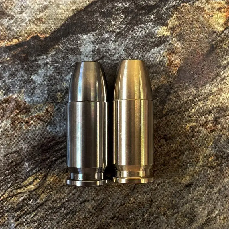 1PCEDCBrassTitaniumAlloyBulletHeadKnifeBeadsParacordUmbrella