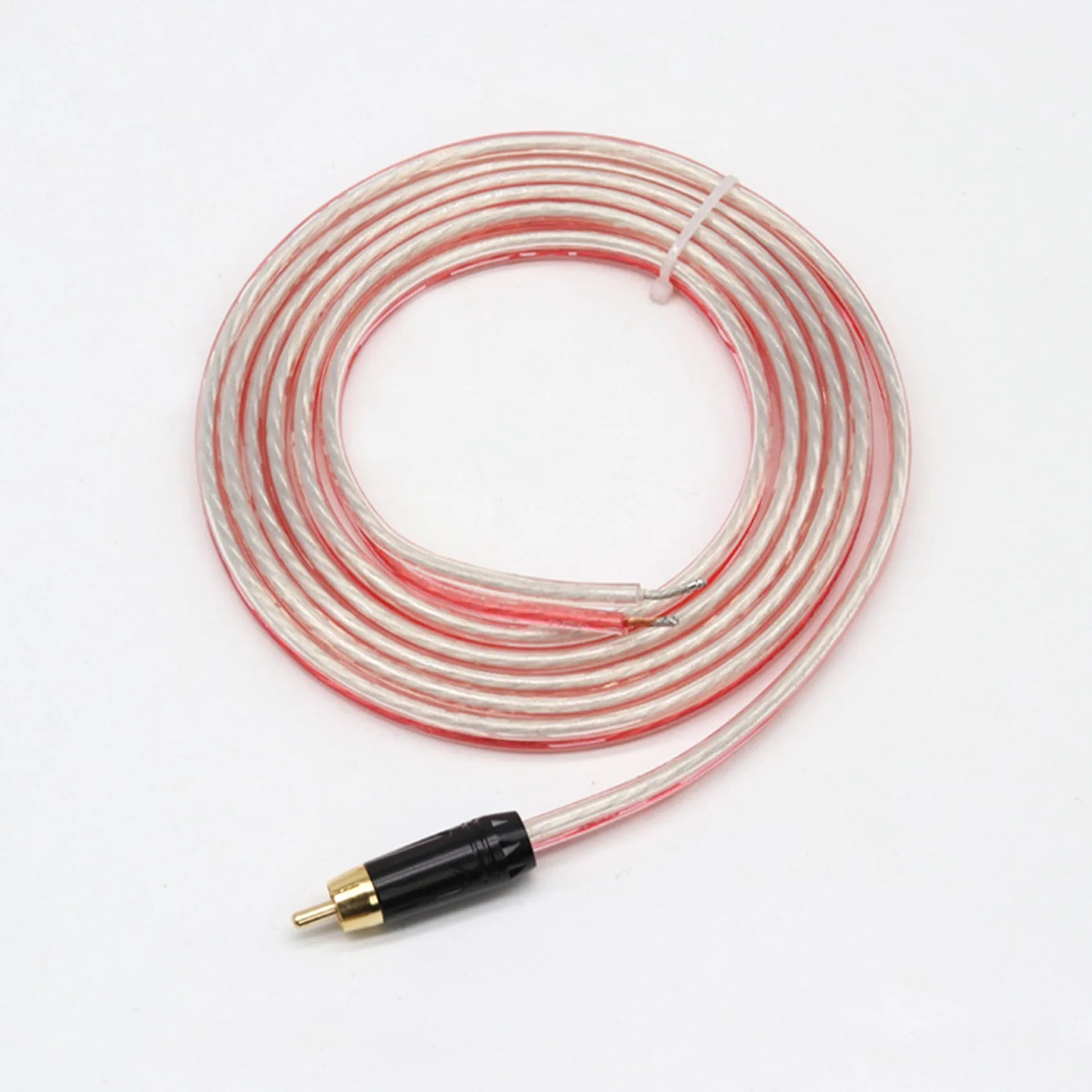 Replacement Repair Speaker Bare Wire Cable 5Ft with RCA Plug to Stripped Ends speaker wire cable