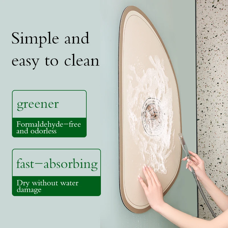 Simplicity Bathroom Mats Super Absorbent Bath Mat Quick Dry Bathtub Side Foot Mats Anti-Slip Toilet Rugs Doormat Shower Pad