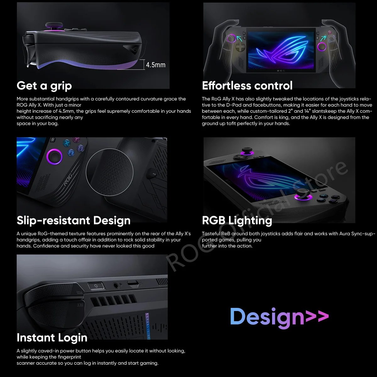 ASUS-rog-ally xポータブルビデオゲームコンソール,7インチ