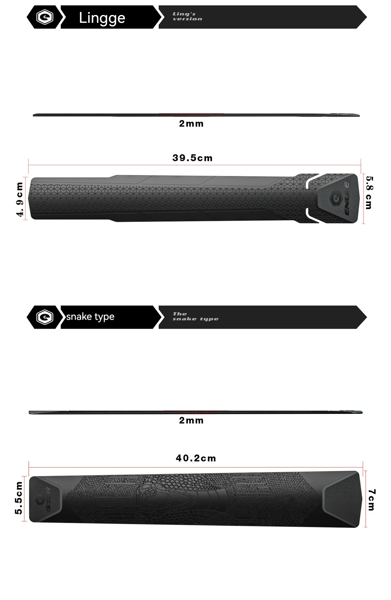 Description Picture 4 of itemENLEE Bike Frame Anti Scratch Protector MTB / Road Bicycle Anti Slip Sticker Protection Frame Cover Protector Chain Guard Sticke