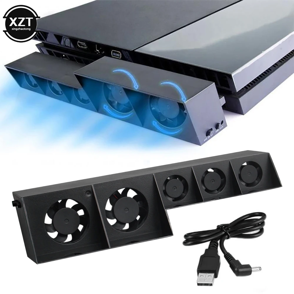 Cooling Fan Gaming Cooling Fan For PS4 Console 5-Fan